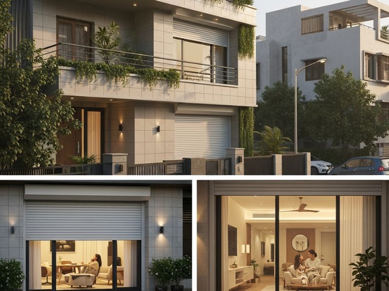 Automatic rolling shutter for home providing security and convenience in Delhi