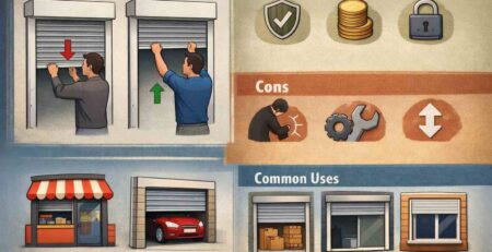 how pull push rolling shutters work