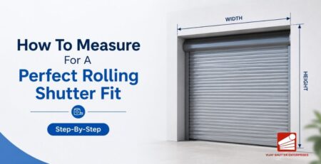 Step-by-step guide showing how to measure for rolling shutter installation for a perfect fit