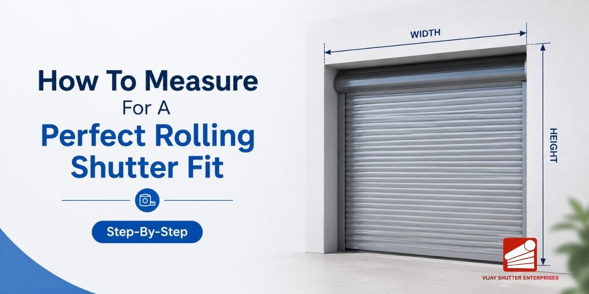 Step-by-step guide showing how to measure for rolling shutter installation for a perfect fit