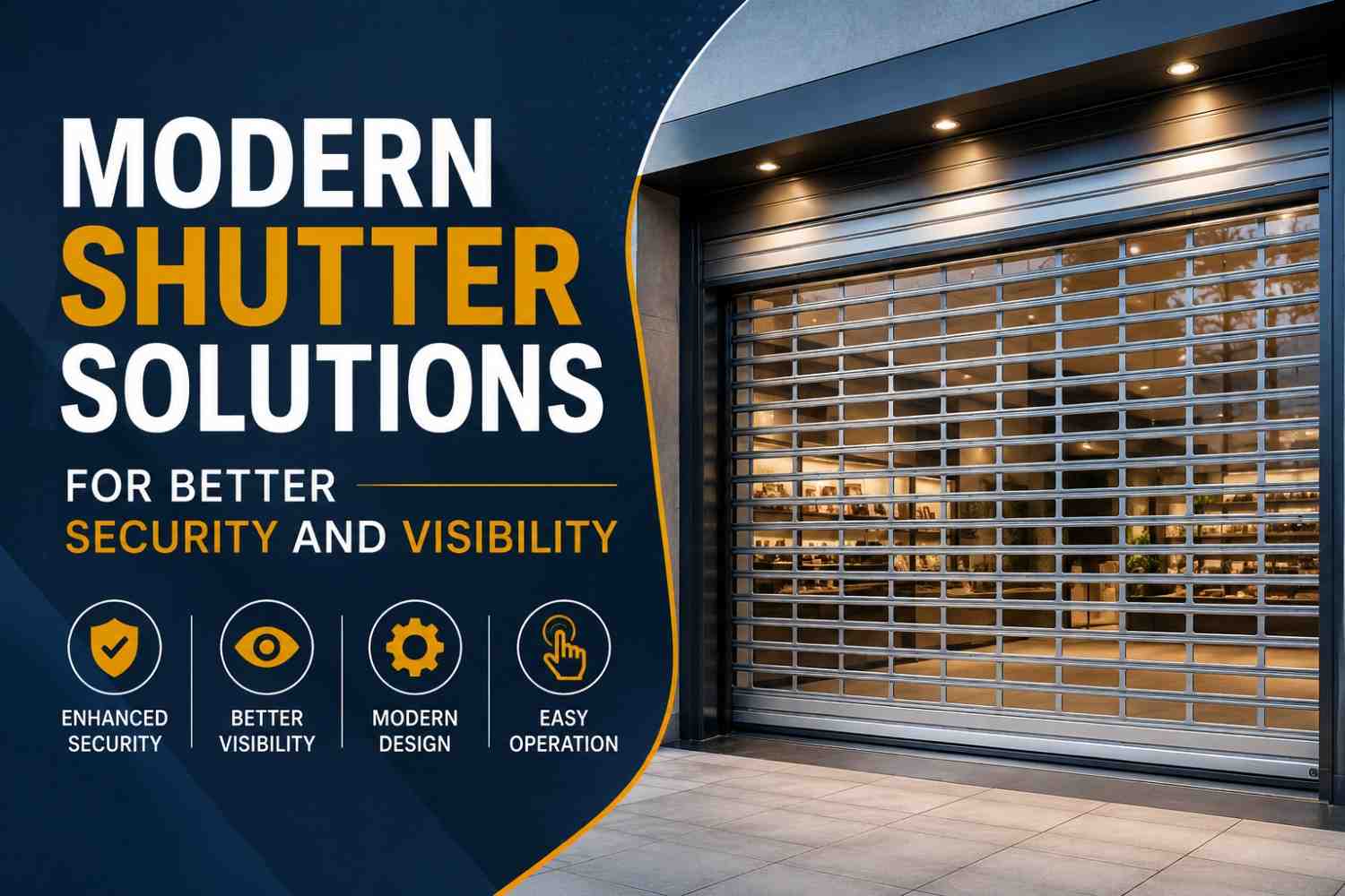 Modern Shutter Solutions for Better Security and Visibility - Vijay Shutter Enterprises