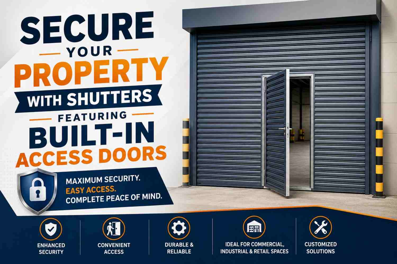 Secure Your Property with Shutters Featuring Built-In Access Doors - Vijay Shutter Enterprises