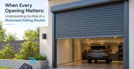 Motorized rolling shutter