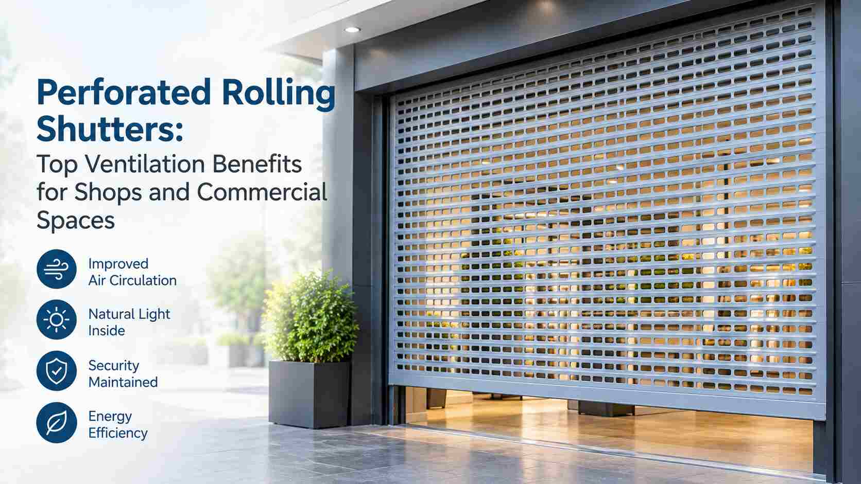 Perforated rolling shutters ventilation benefits